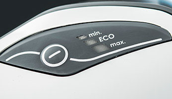 Електронний регулятор потужності TouchTronic Пилосос THOMAS Perfect Air, електронний регулятор потужності TouchTronic, 4 рівні потужності та режим ECO