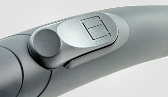 Заслінка на шлангу для регулювання потужності всмоктування Сіра рукоятка шланга із заслінкою для механічного регулювання потужності всмоктування