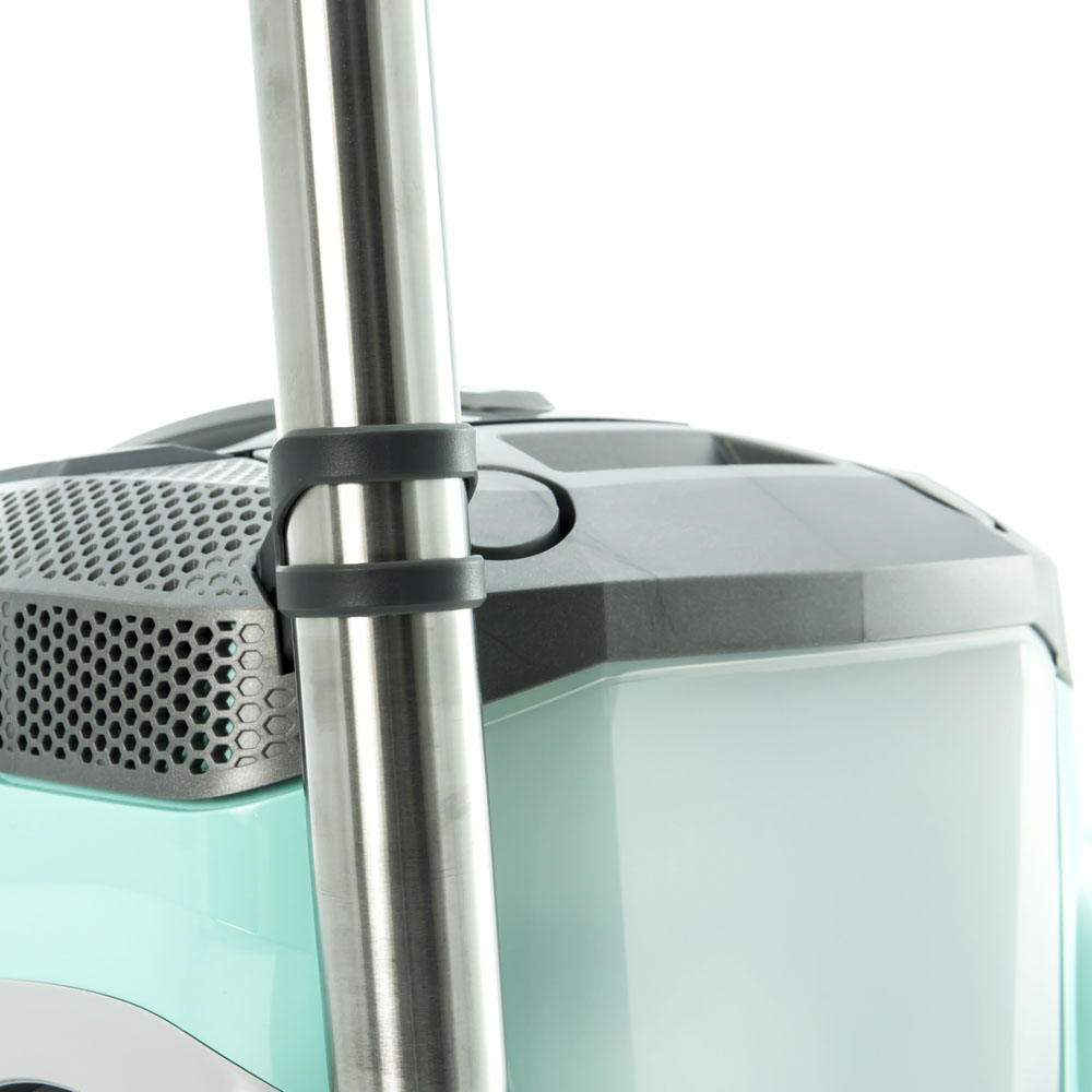 Multi Clean X10 Parquet, закріплення телескопічної труби на корпусі Multi Clean X10 Parquet, зручне закріплення телескопічної труби на корпусі пилососа під час паркування