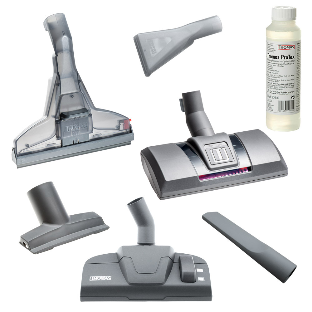 Пилосос Vestfalia XT, повна комплектація  Мийний пилосос THOMAS Vestfalia XT, турбощітка та весь комплект аксесуарів для сухого і вологого прибирання