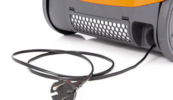 THOMAS vacuum cleaner, long power cord with automatic winding THOMAS vacuum cleaner, long power cord with automatic reel for large operation range and comfort