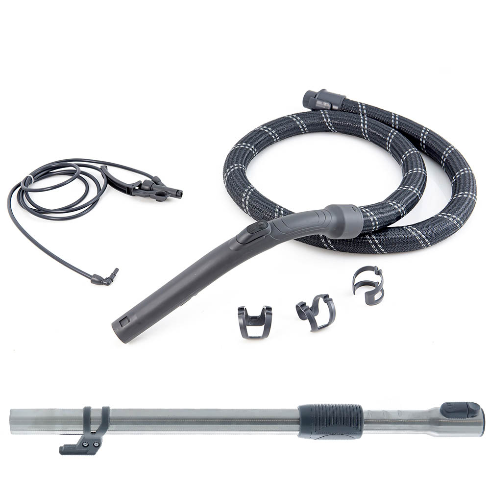 Мийний пилосос THOMAS для паркету, система шлангів та труб Мийний пилосос THOMAS для паркету, міцний кордовий шланг, телескопічна труба з нержавіючої сталі та трубка подачі мийного розчину