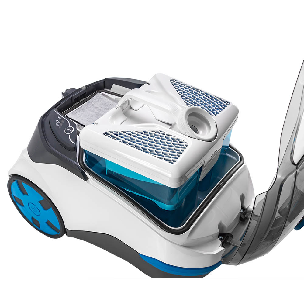 THOMAS DryBOX&AquaBOX Parkett, водяний фільтр AquaBOX Пилосос THOMAS DryBOX&AquaBOX Parkett, встановлений водяний фільтр AquaBOX для прибирання з очищенням повітря